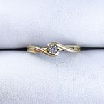 Pierścionek Z Diamentem Próby 375 0,035ct