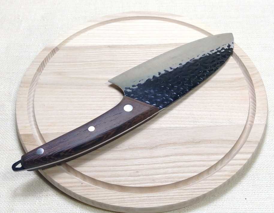 Кованый многофункциональный большой нож-тяпка шеф-нож ручной работы