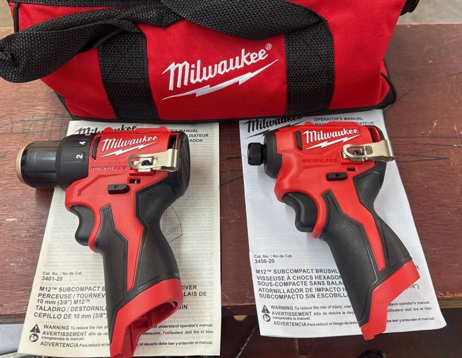 Milwaukee 3401-20 3450-20 M12 шуруповерт імпакт