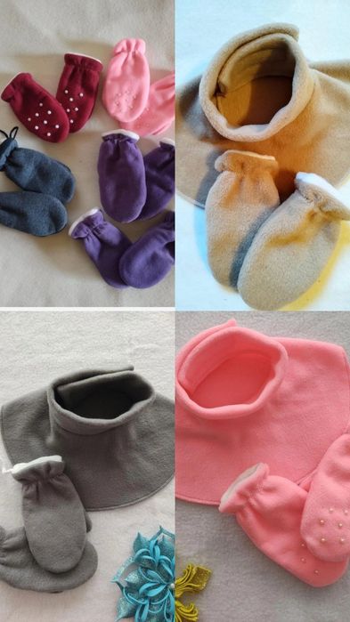 Хомут, снуд, манішка, рукавички