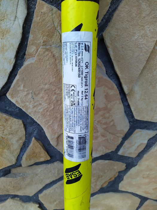 Drut spawalniczy TIG OK Tigrod ESAB  12.64 1,6, 2,0, 2,4, 3,2 mm 5 kg