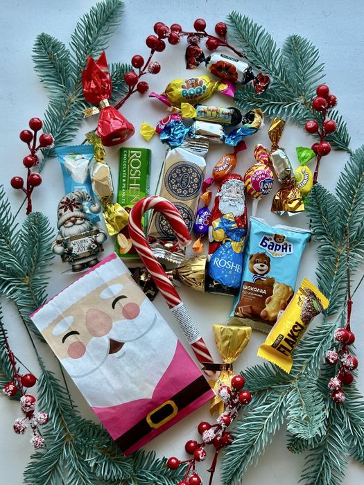 Солодкий подарунок «Будиночок» на День св. Миколая, Різдво, Новий рік