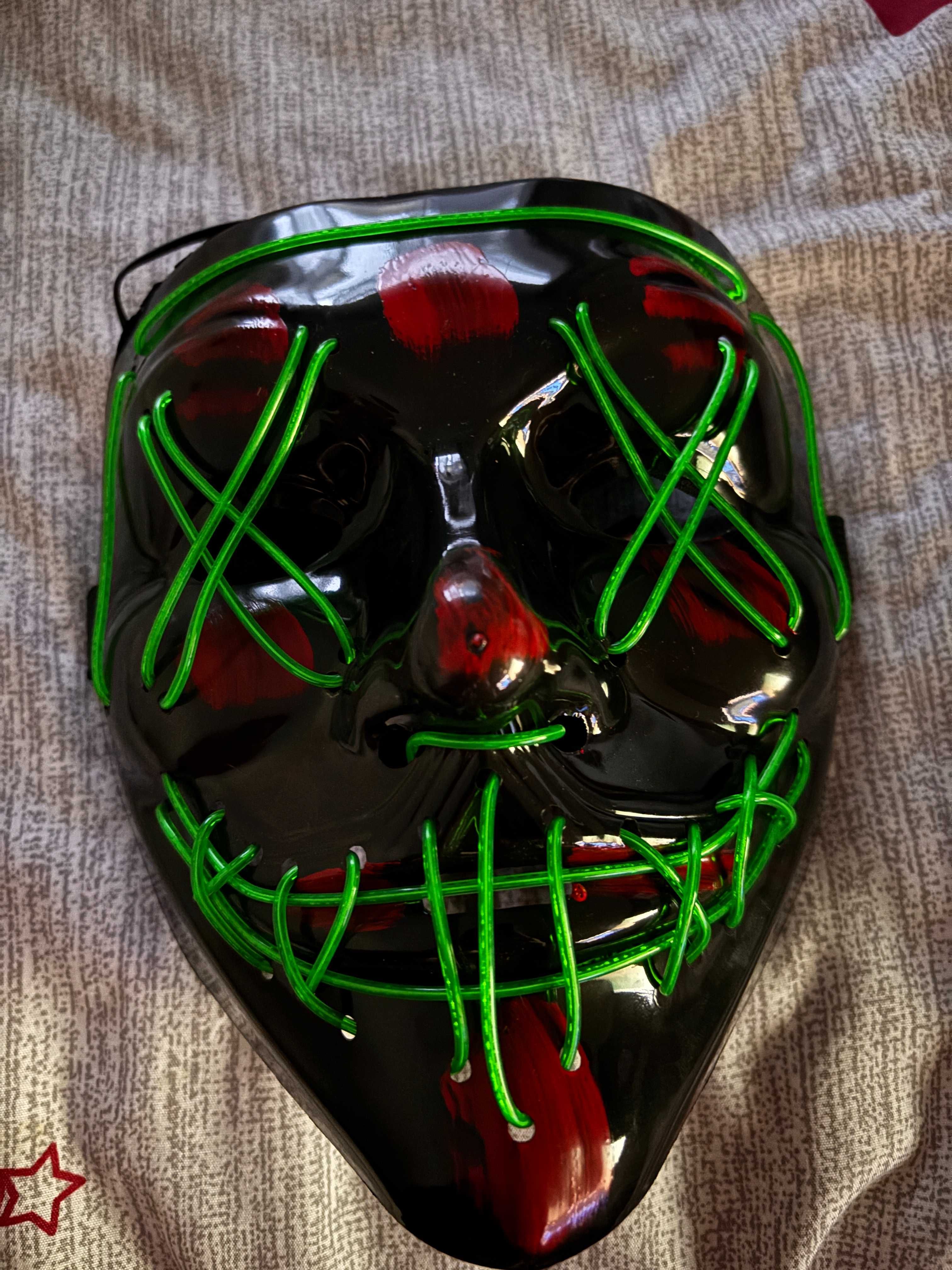 Máscara nova Halloween/Carnaval LED