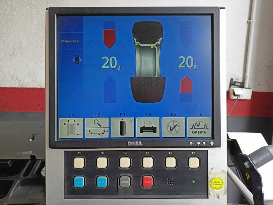 Wyważarka Hofmann Geodyna Optima test drogowy laser