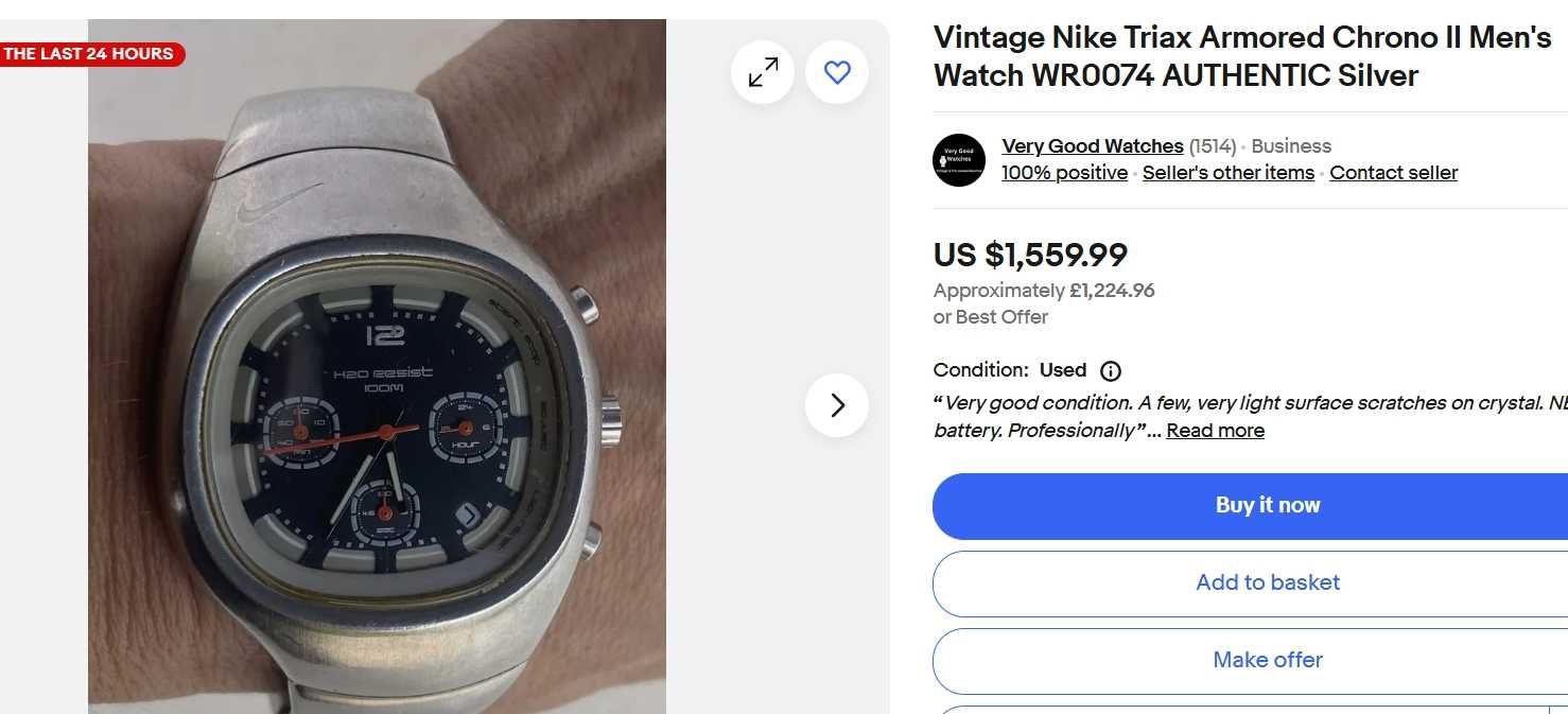 Zegarek Nike Triax Armored Chrono II WR0074