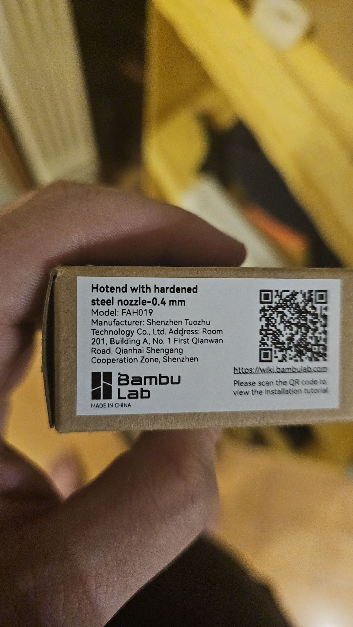Хотенд Bambu Lab A1 / A1 Mini BambuLab Hotend 0.4mm