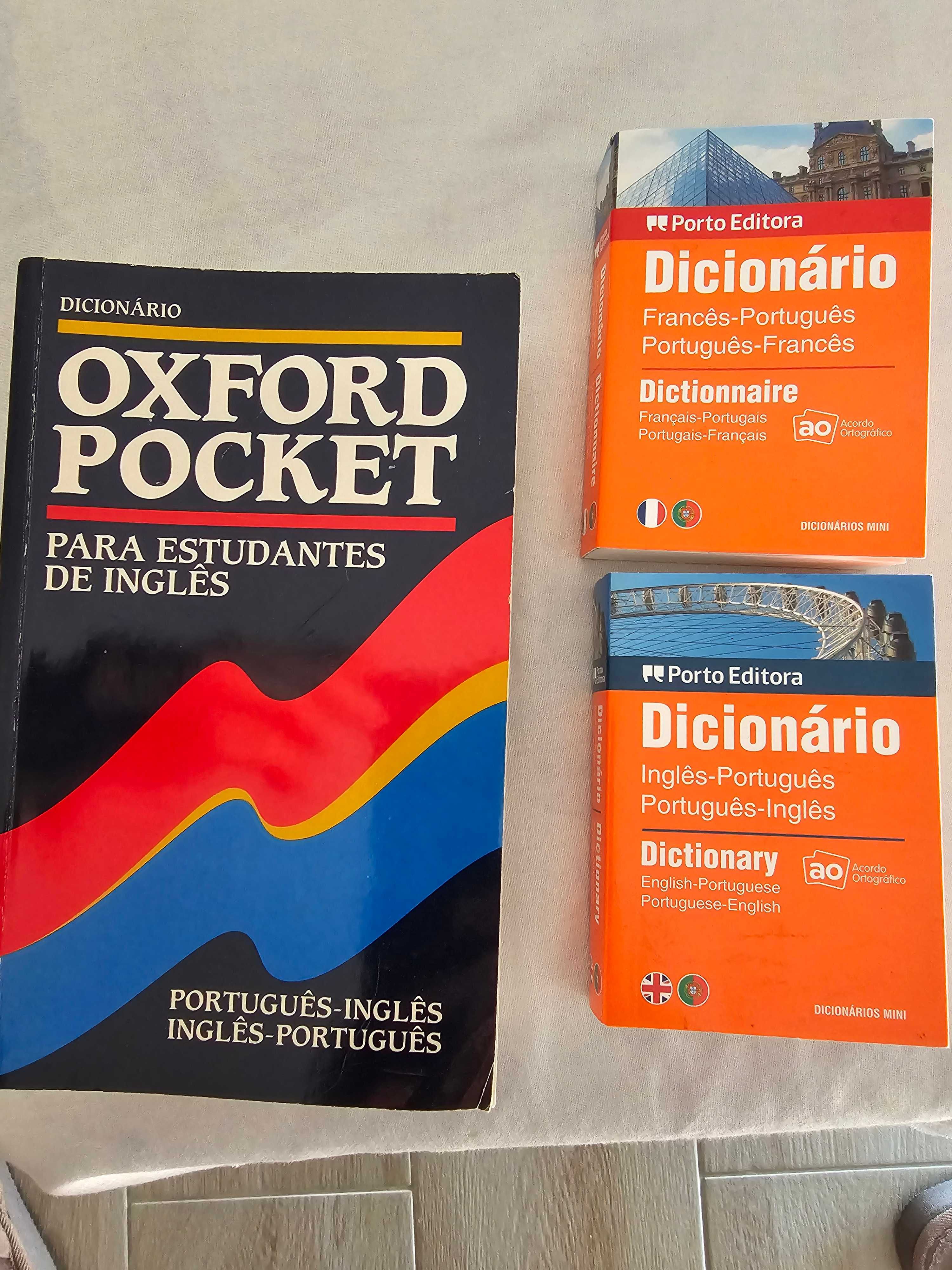 Dicionários de Inglês/Inglês/Português e Português Francês