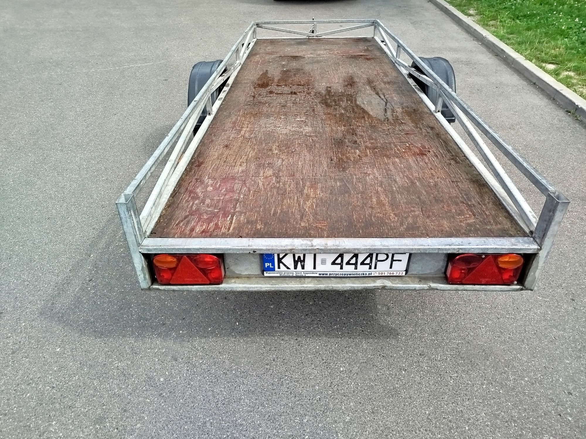 Przyczepa Wiola platforma, 2 kłady