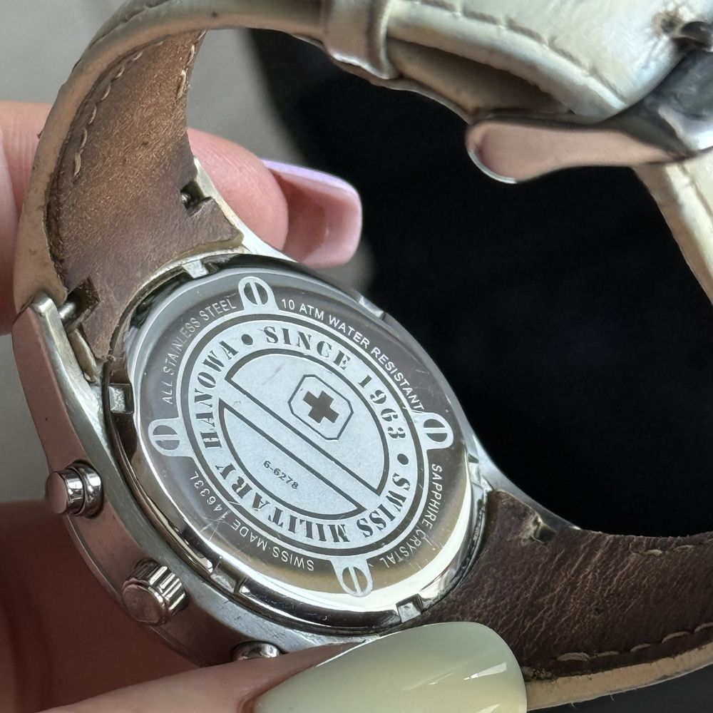 Zegarek szwajcarski chronograficzny Swiss Military Hanowa szafir