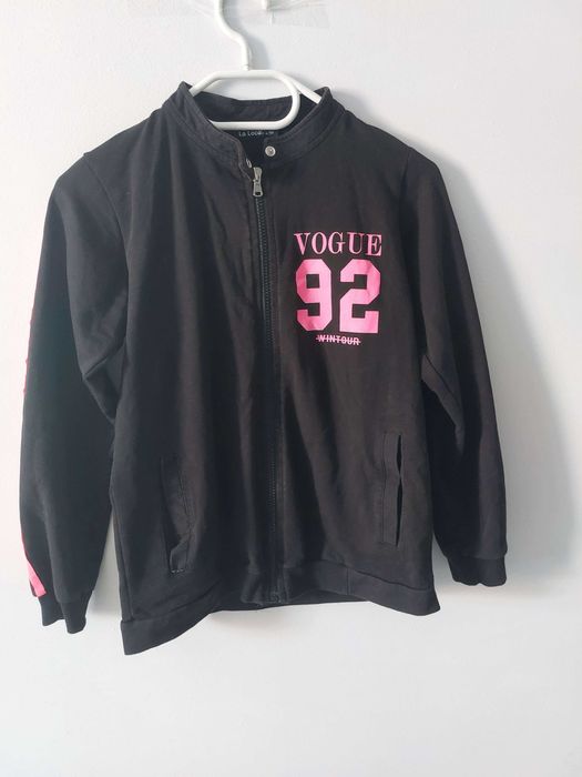 Czarna rozpinana dresowa