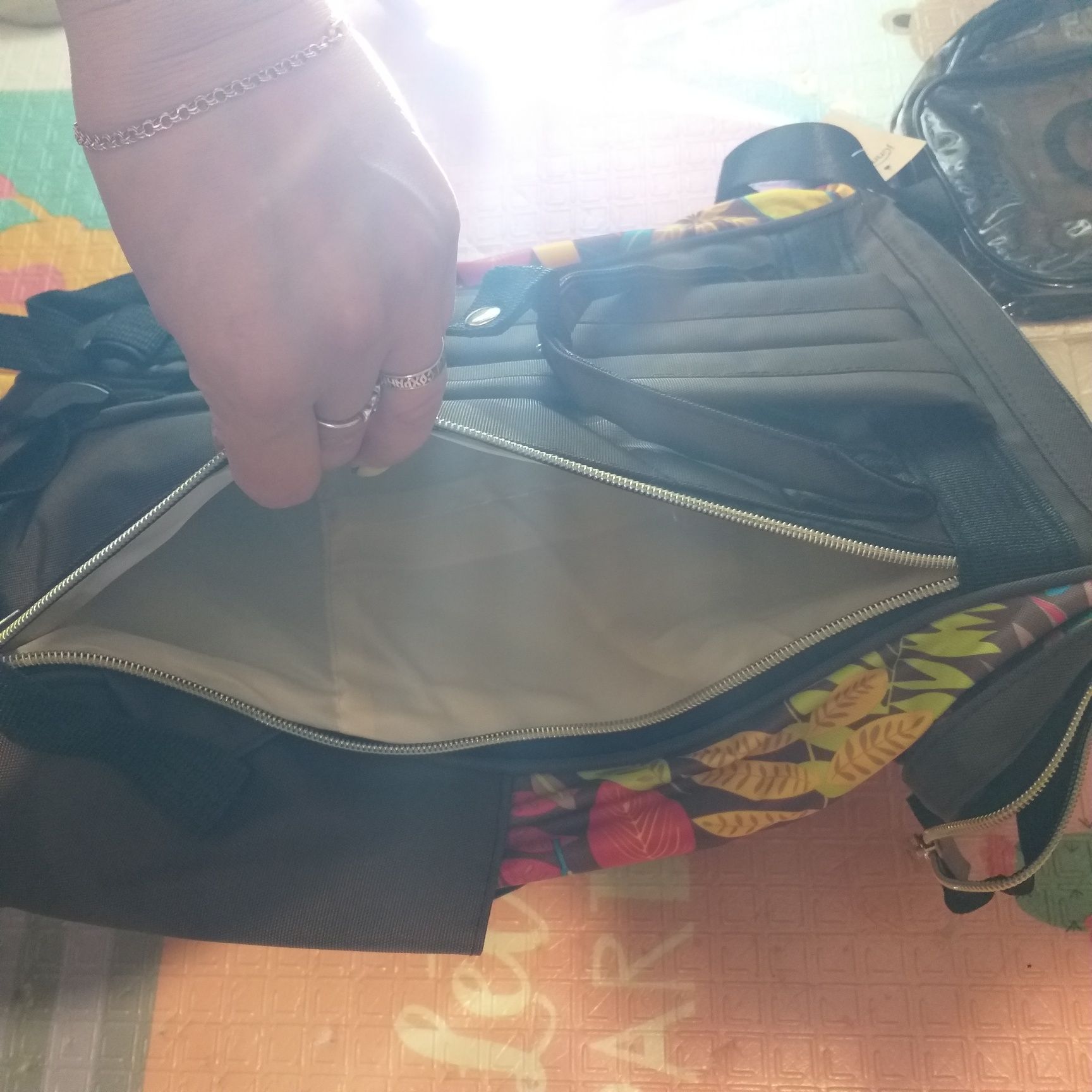 Рюкзак на коляску с термокарманами сумка косметичка прозрачная