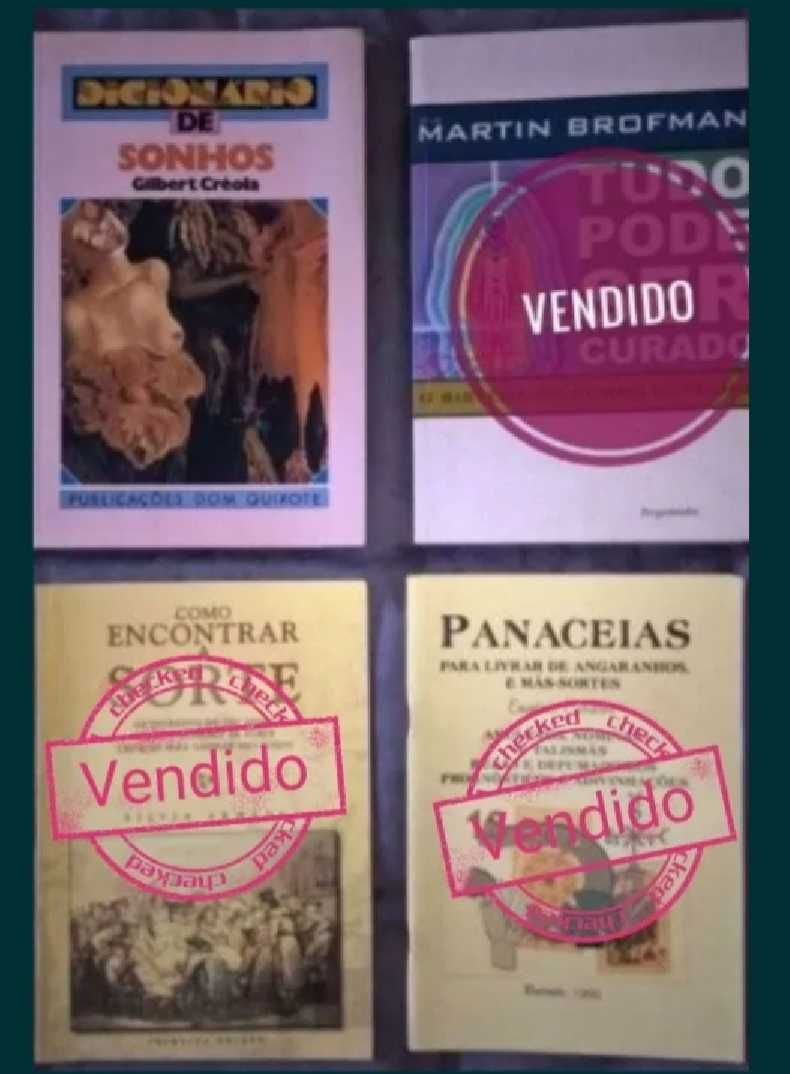 Livros auto ajuda, astrologia e meditação