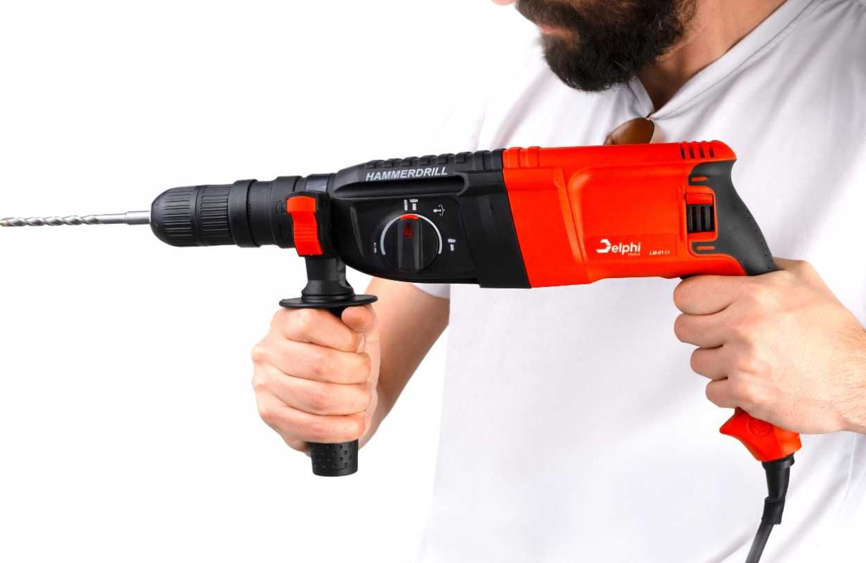 Nowa MŁOTOWIERTARKA Wiertarka Udarowa Młot SDS+ 2600W Zestaw (GRATIS)