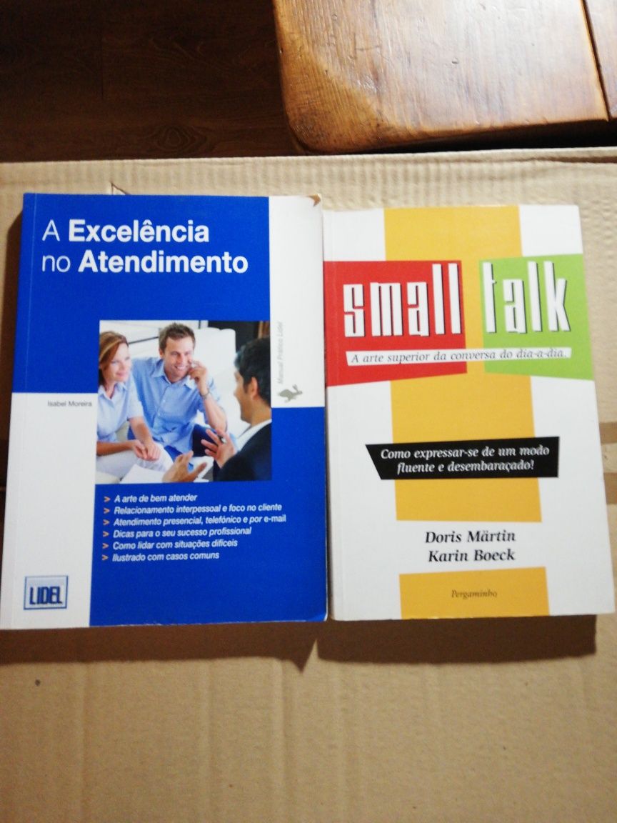Lote de 2 livros sobre marketing e a arte da comunicação