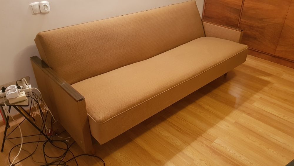 Wersalka + fotel retro PRL antyk lata 70