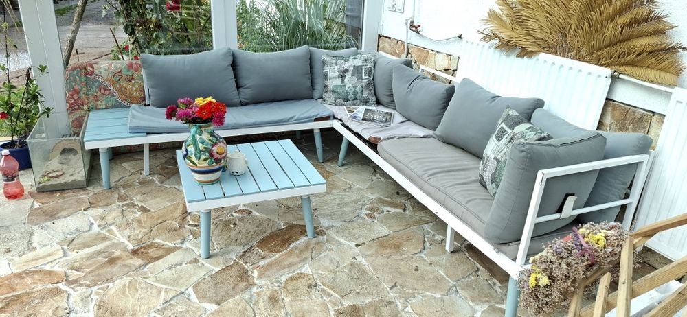 Narożnik ogrodowy meble sofa