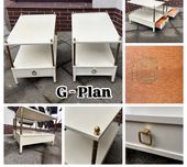 G Plan para stolikow nocnych mid century. Lata 60-te