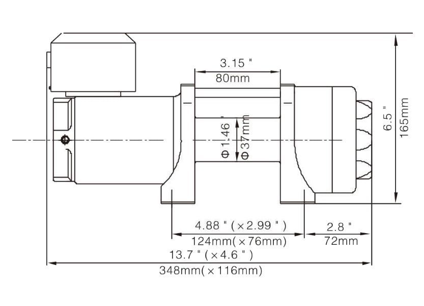 Wyciągarka Elektryczna RUNVA EWP 3500 12V 1588 KG QUADA ATV UTV [2428]