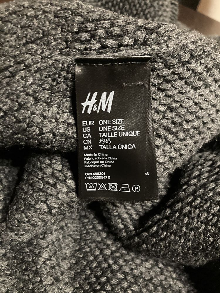 Komin H&M szary ogromny