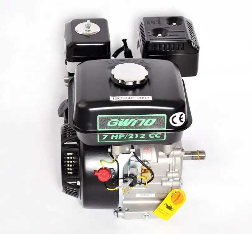 Двигун бензиновий Grunwelt GW170F-Q (шпонка, ВАЛ 20 мм, 7 л. с.)