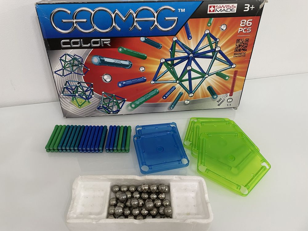 Klocki magnetyczne Geomag Color 86 elementów