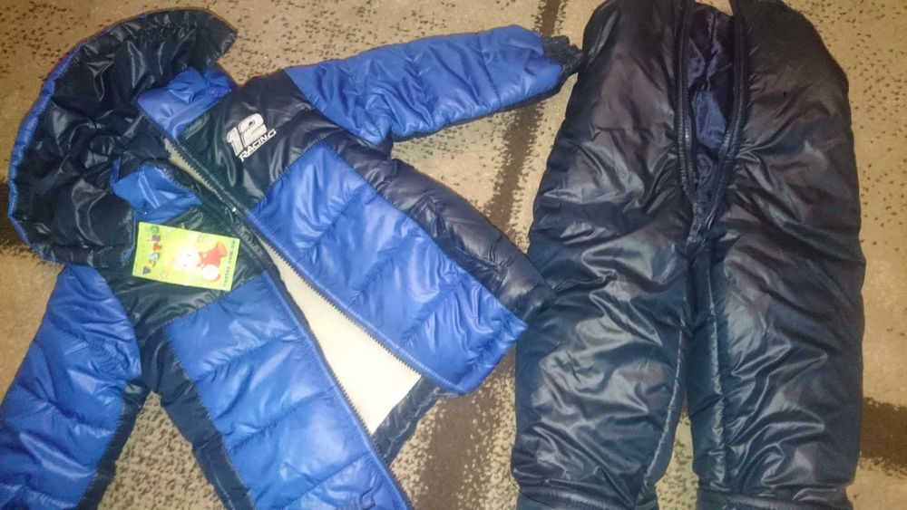 Зимній костюм 2в1 Новый! Овчина! 2-4 года. Куртка і штаны. Комбінезон