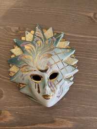 Porcelanowa wenecka maska Stylowe przedamioty