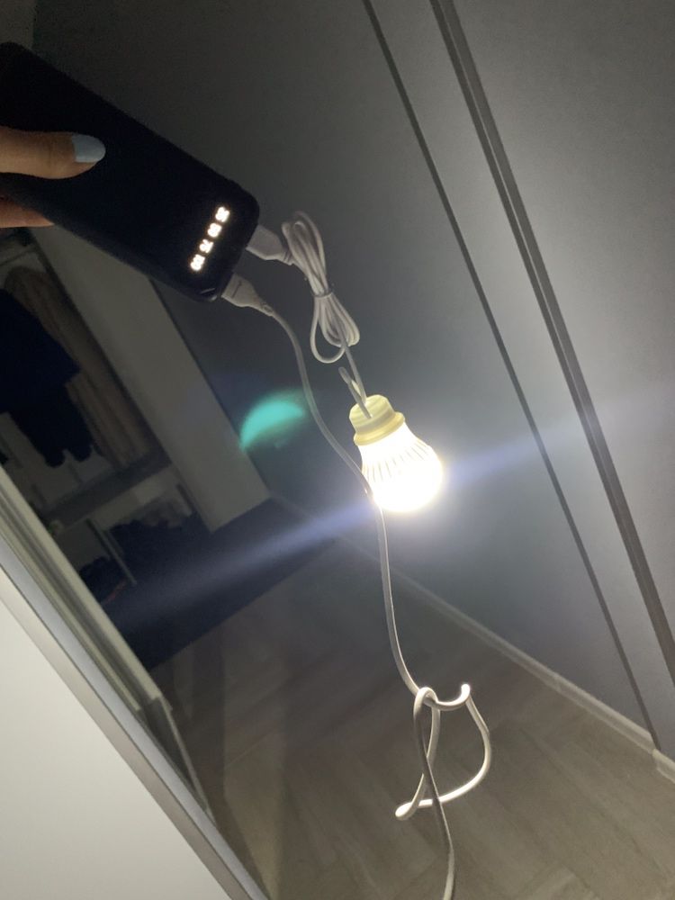 Лампа підвісна світлодіодна на акумуляторі онов від USB LED Світильник
