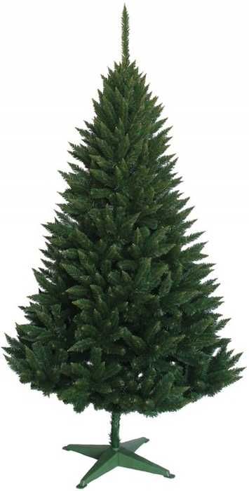 Choinka sztuczna naturalna zielona świerk bardzo gęsta choinka 220 cm
