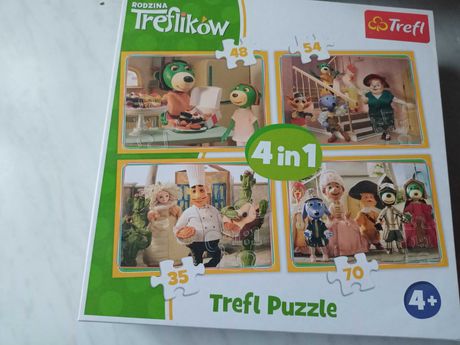 Rodzina Treflików Trefl puzzle 4 w 1 4+
