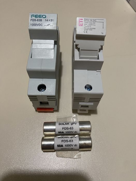 Держатель предохранителя DC 50A
