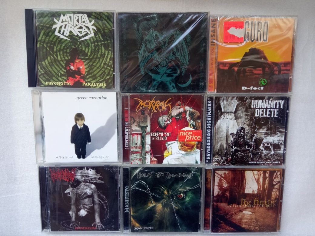 фирменные CD hard/heavy/death/black/grind ...
