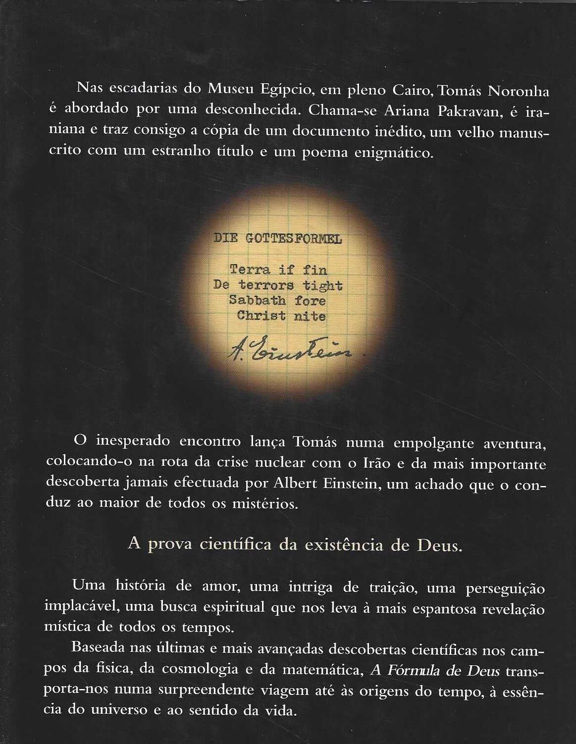 A Fórmula de Deus, de José Rodrigues dos Santos