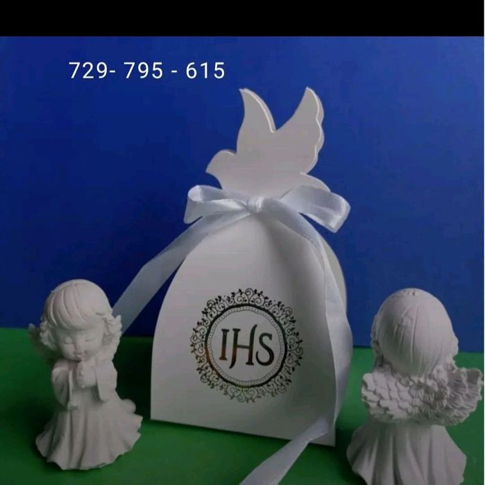 Figurki gipsowe anioł.Podziękowania