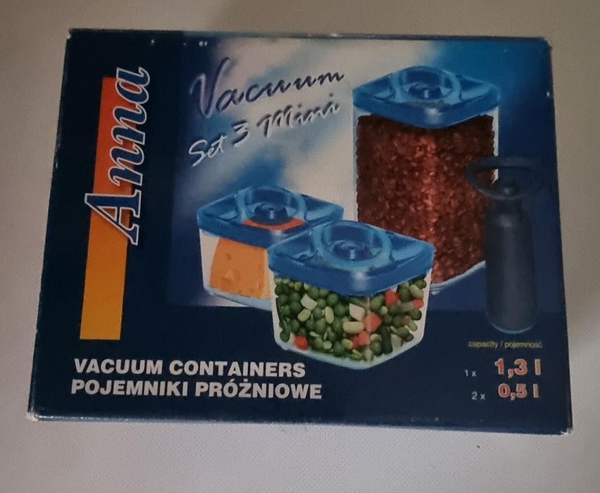 Pojemniki próżniowe x 3 Anna