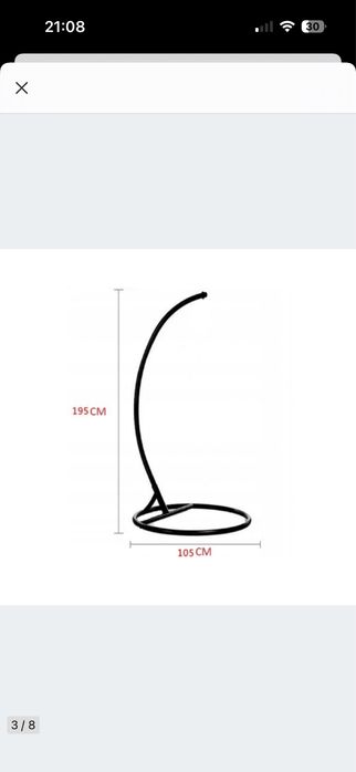 Stelaż metalowy czarny