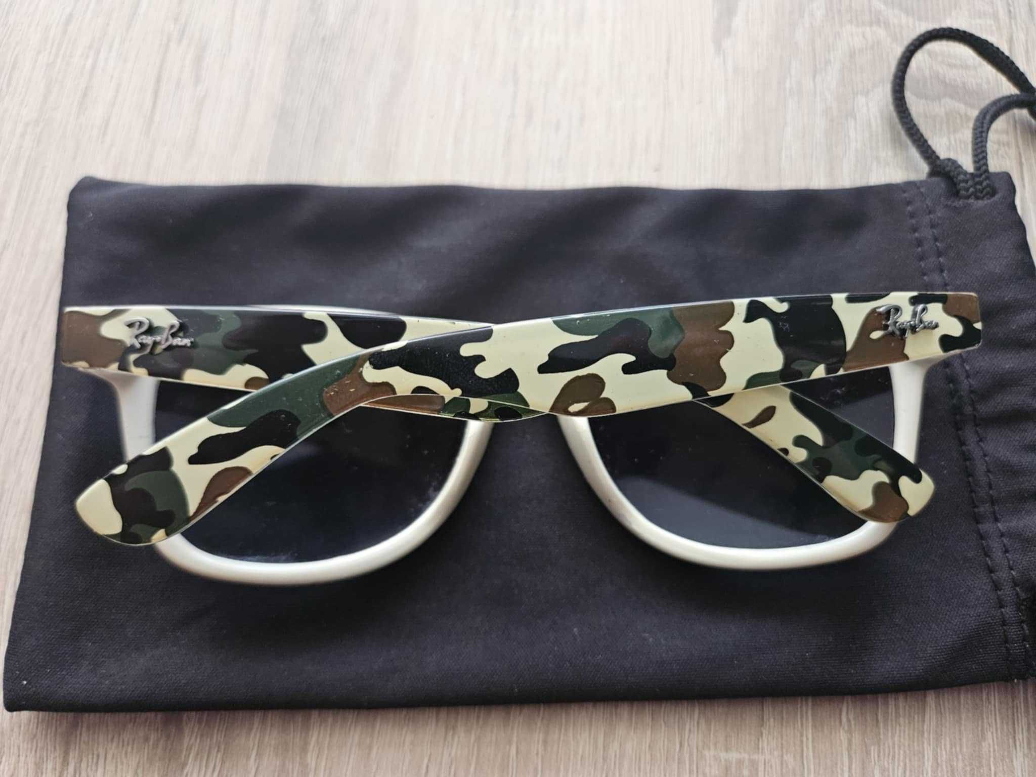 Okulary przeciwsłoneczne Ray-Ban klasyki biały+kamuflaż!!!