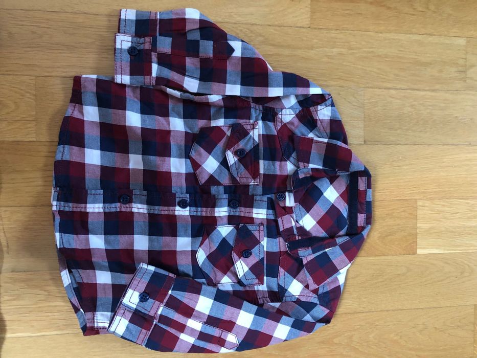 Nowy Sweter i koszula, zestaw dla elegancika rozm 80