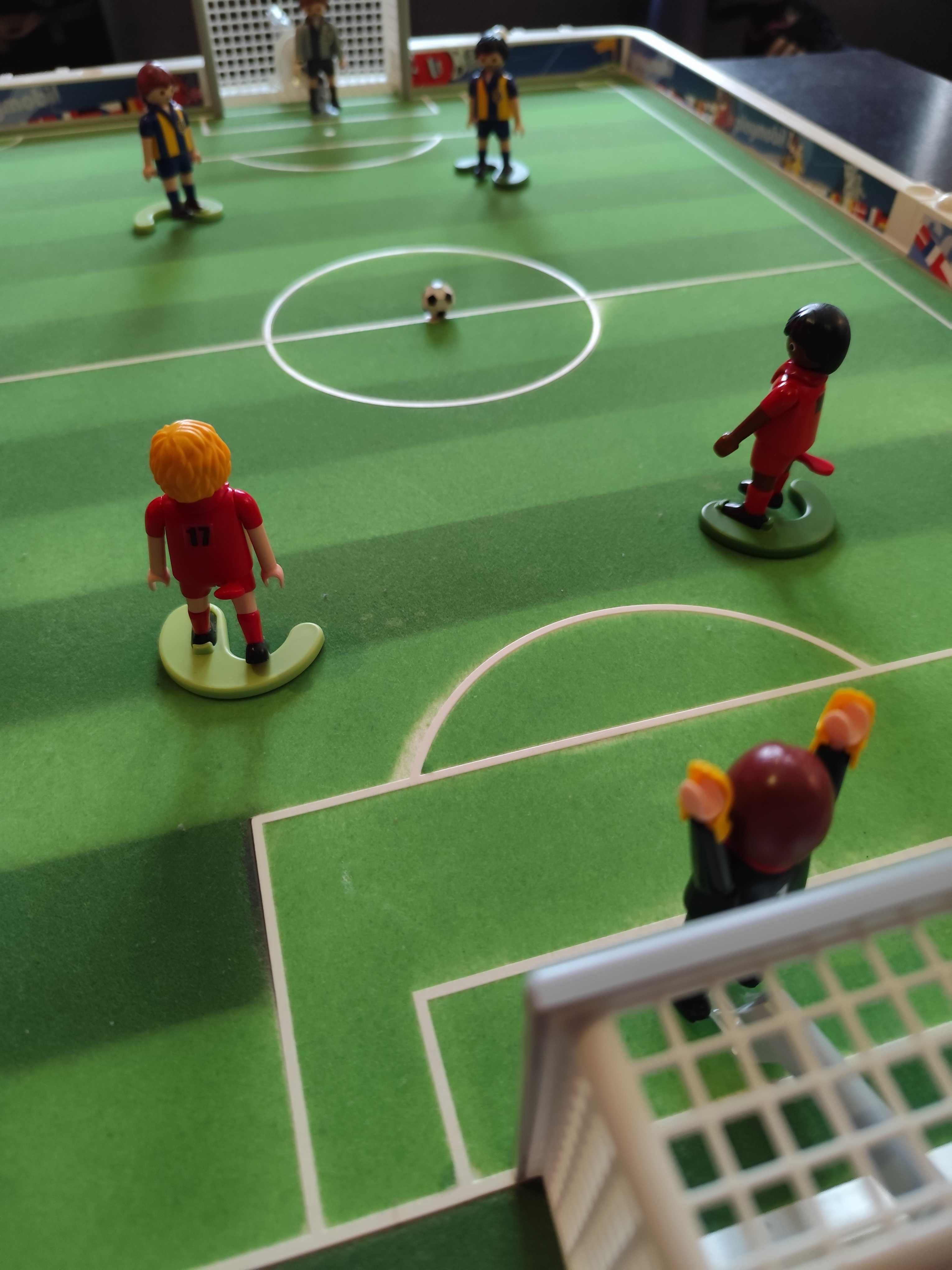 Playmobil jogo futebol + baliza e jogadores de treino e bolas