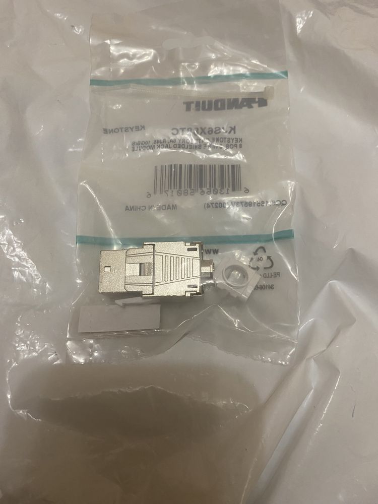 Модуль Keystone RJ45 FTP cat.6а Panduit KJS6X88TC