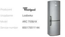 Lodowka Whirpool ARC 7558 / IX
