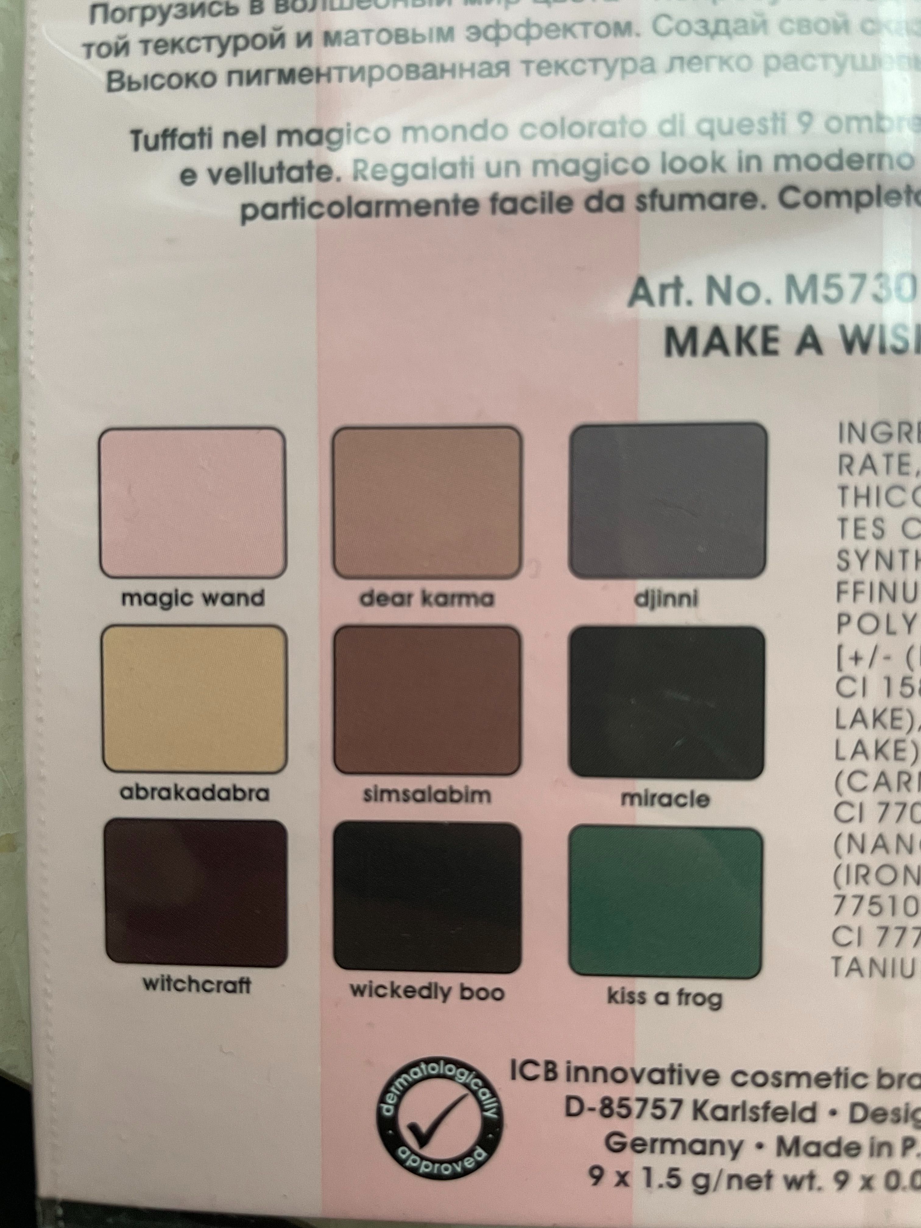 MISSLYN FAIRYTALE paleta 9 cieni do powiek, nowe opakowanie