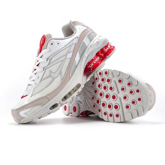 Женские кроссовки Nike x Supreme Shox Ride 2 White. Размеры 36-41