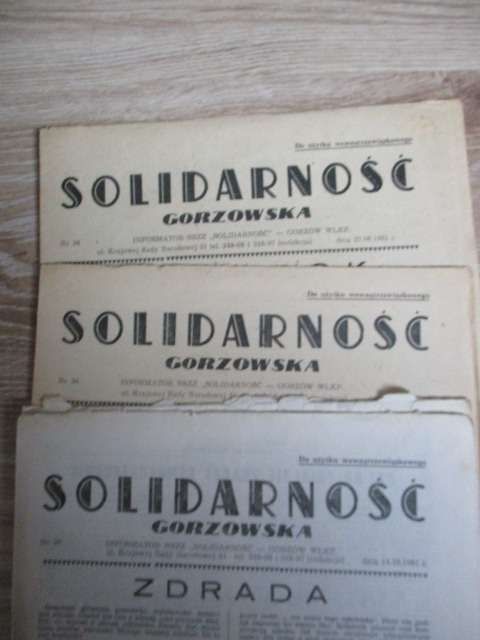 Solidarność Gorzowska numer 37 z 14.10. 1981 r.