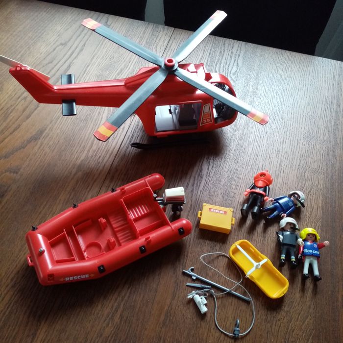 Playmobil helikopter ratowniczy z pontonem