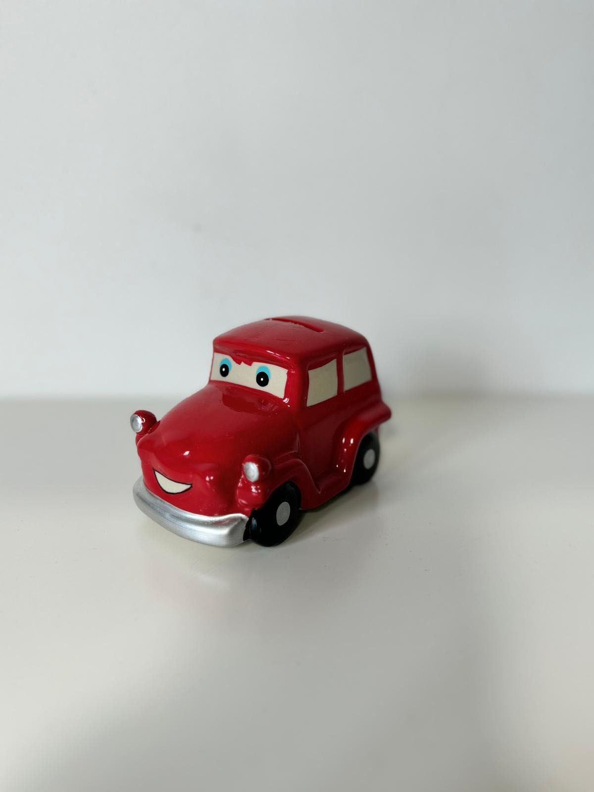 NOWA Porcelitowa Skarbonka Samochodzik (system otwórz zamknij!)