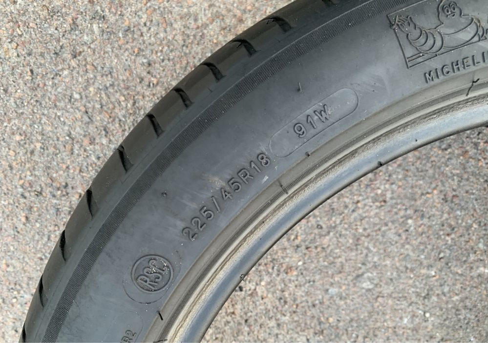 Шина одна Michelin Primacy 3 225/45 R18 Run Flat ZP одиночка