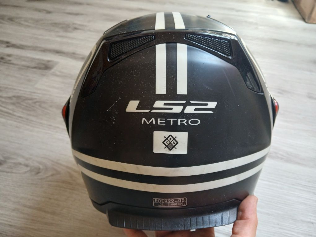 Vendo capacete Modular LS2 FF324 Metro Firefly Black