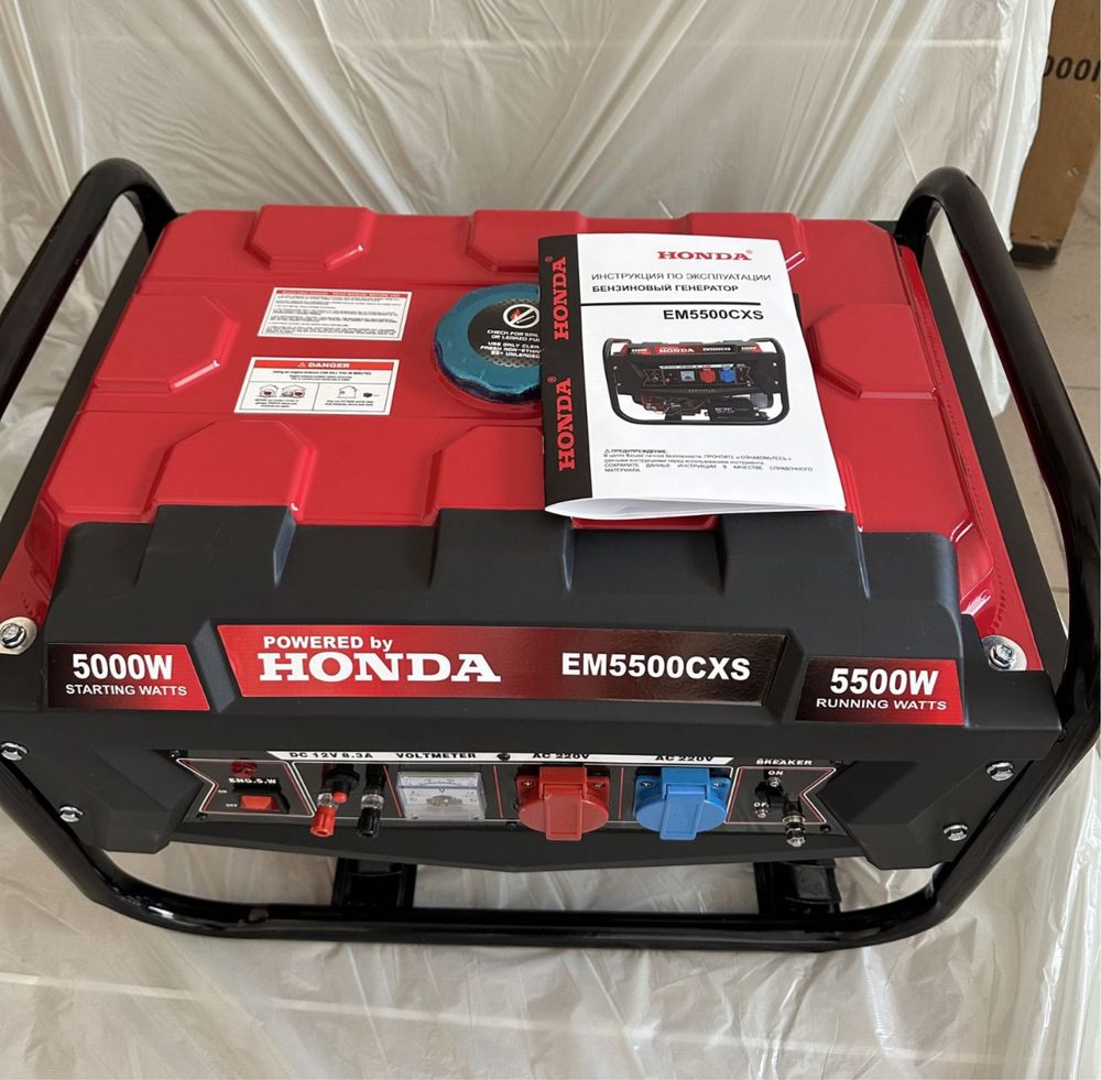 5.5 кВт ГАЗ БЕНЗИН Honda EM 5500 генератор бензиновый + на газе (газу)