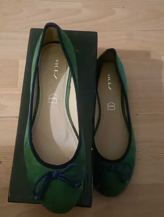 Vices buty balerinki zielone 40 nowe